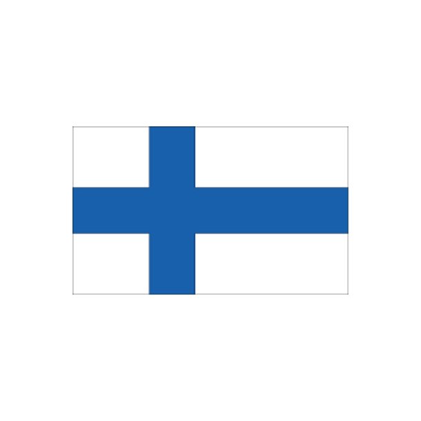 Gsteflag Finland trykt 30x45cm
