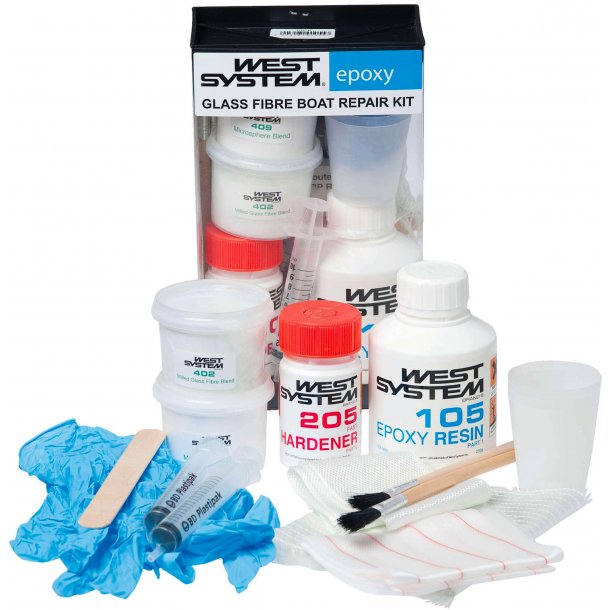 West System glasfiber reparations kit